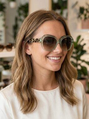 NEW KATE SPADE LOTTIE/G/S 01EDPR GREEN BROWN LENS AUTHENTIC SUNGLASSES S spect_f